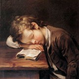 Jean-Baptiste-Greuze-Uczen-spiacy-z-ksiazka